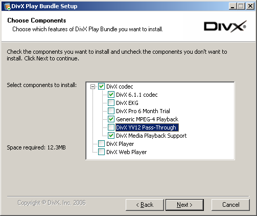 DivX Play Bundle Setup